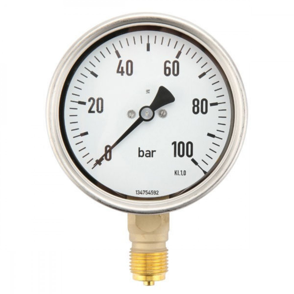 Manometer 0 - 100 bar, 1/2 BSP below