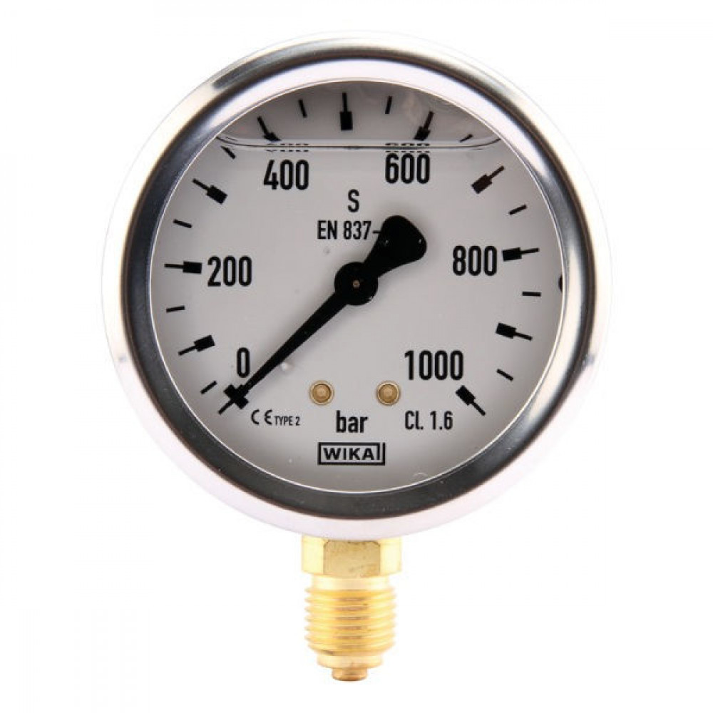 Manometer 0 - 1000 BAR 1/2 BSP below