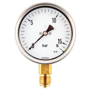 Manometer 0 - 16 Bar 1/2 BSP below