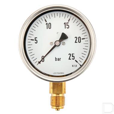 Manometer 0 - 25 Bar 1/2 BSP below
