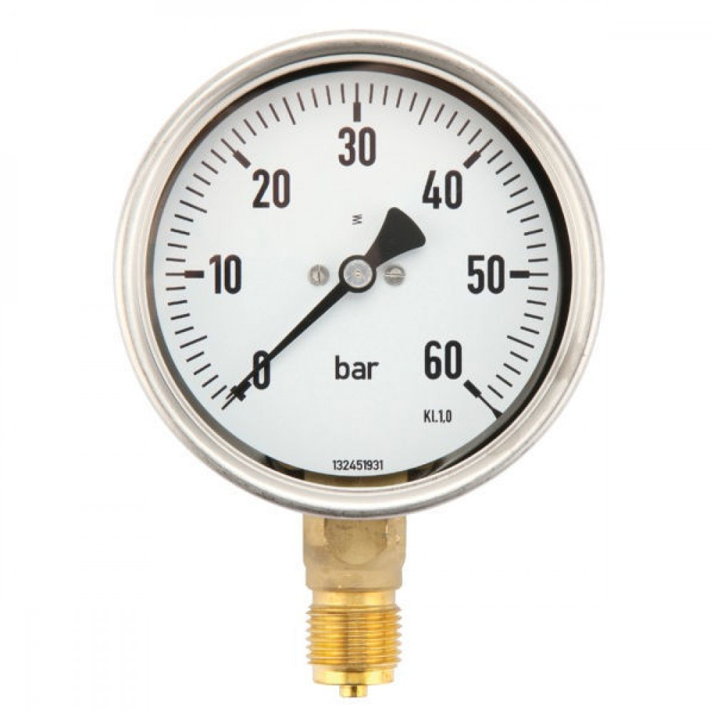 Manometer 0 - 60 bar 1/2 BSP below