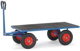 Handtrekwagen plat 1,2 x 0,8mtr